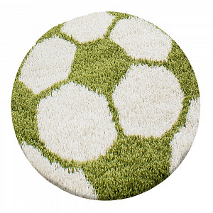 Dětský kusový koberec Fun 6001 green 100x100 (průměr) kruh