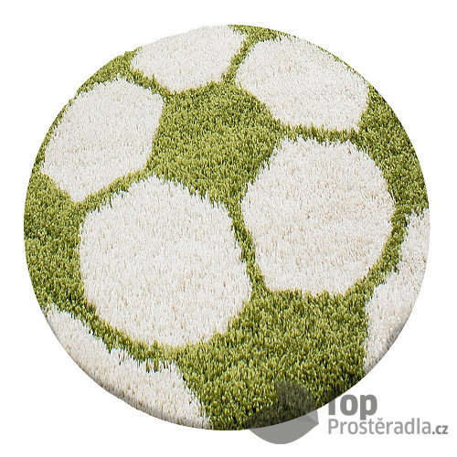 Dětský kusový koberec Fun 6001 green 100x100 (průměr) kruh