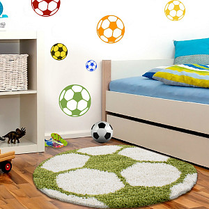 Dětský kusový koberec Fun 6001 green 100x100 (průměr) kruh