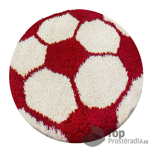 Dětský kusový koberec Fun 6001 red 100x100 (průměr) kruh