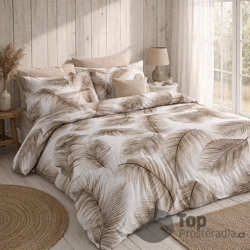 Krepové povlečení Deluxe 140x200+70x90 Peříčka