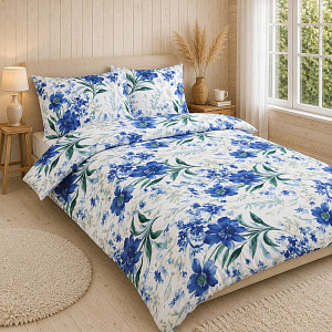 Bavlněné povlečení DELUXE 140x200+70x90 Klematis