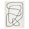 Kusový koberec Mode 8377 abstract cream/black 80x150