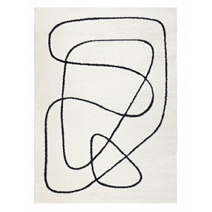 Kusový koberec Mode 8377 abstract cream/black 80x150