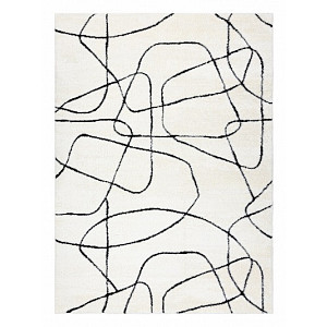Kusový koberec Mode 8522 abstract cream/black 80x150