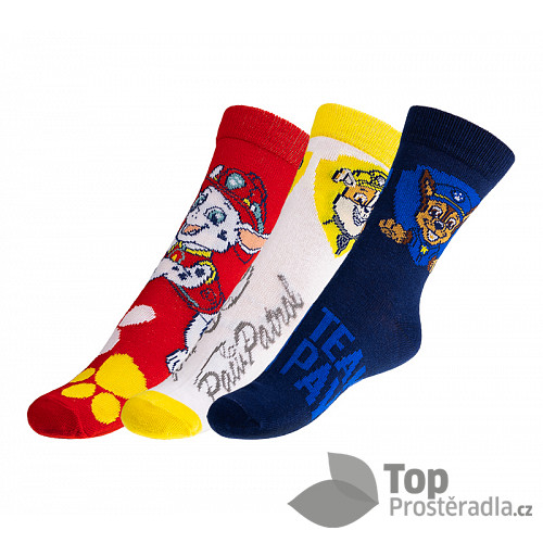 Ponožky dětské Tlapková patrola 1 - sada 3 páry - 27-30