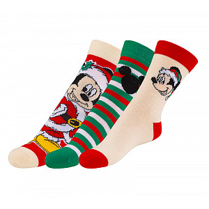 Ponožky dětské Mickey 2 - sada 3 páry - 31-34