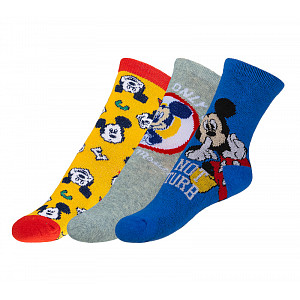 Ponožky dětské Mickey - sada 3 páry - 27-30