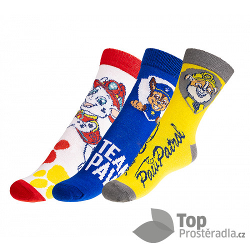 Ponožky dětské Tlapková patrola 1 - sada 3 páry - 31-34