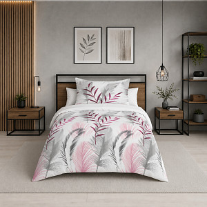 Microtop povlečení Comfort 140x200+70x90 Peříčka světlá