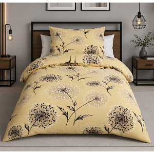 Microtop povlečení Comfort 140x200+70x90 Chmýří žluté