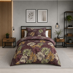 Microtop povlečení Comfort 140x200+70x90 Barevné listy