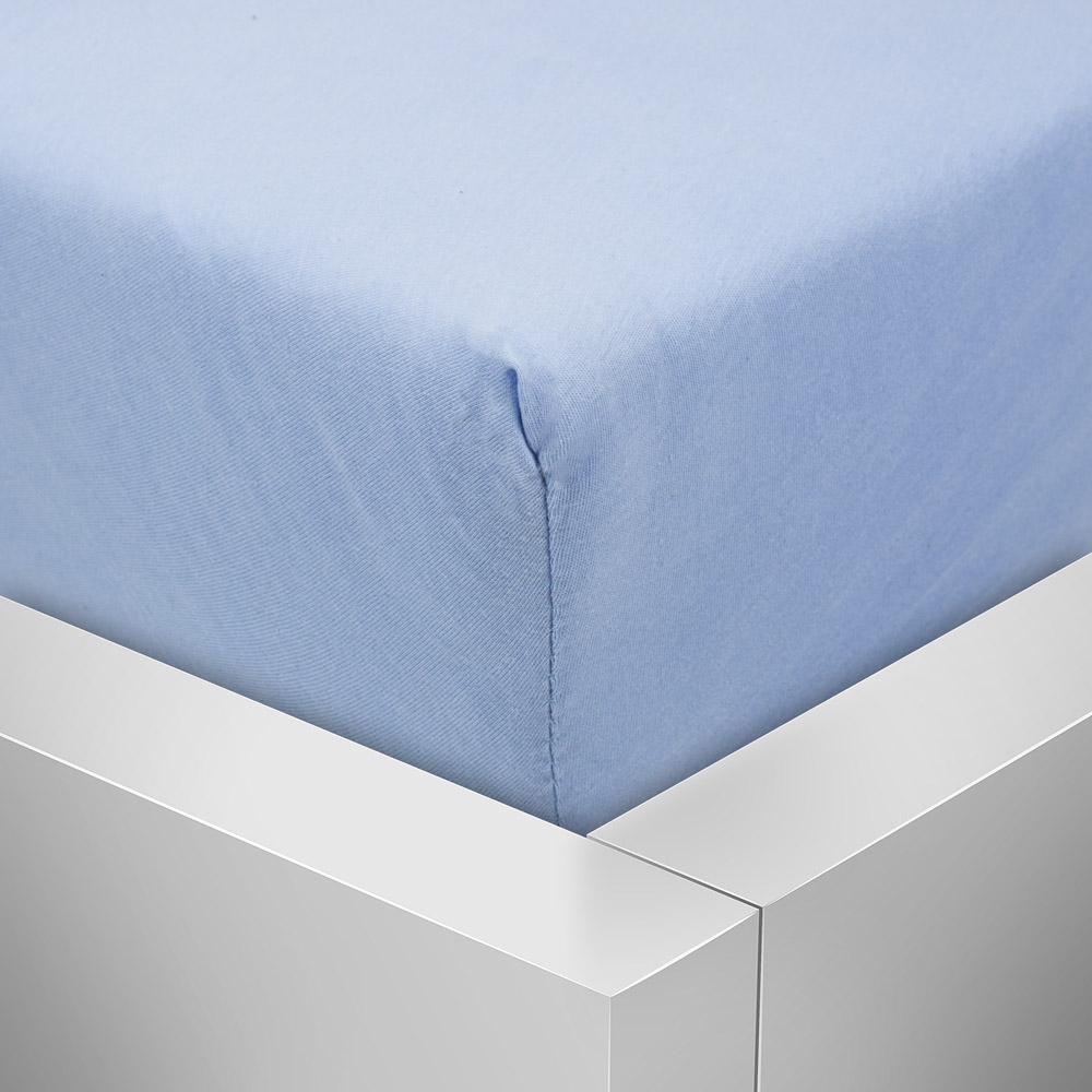 TP Jersey prostěradlo 140x200 Premium - Nebeská modř