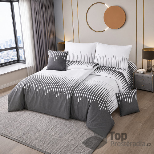 Sedmidílné povlečení s prostěradlem 140x200+70x90+40x40 Futura