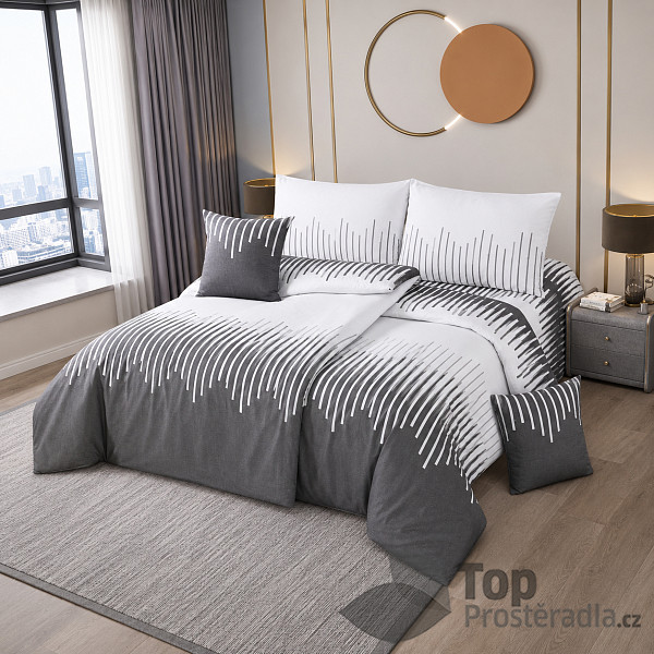 Sedmidílné povlečení s prostěradlem 140x200+70x90+40x40 Futura