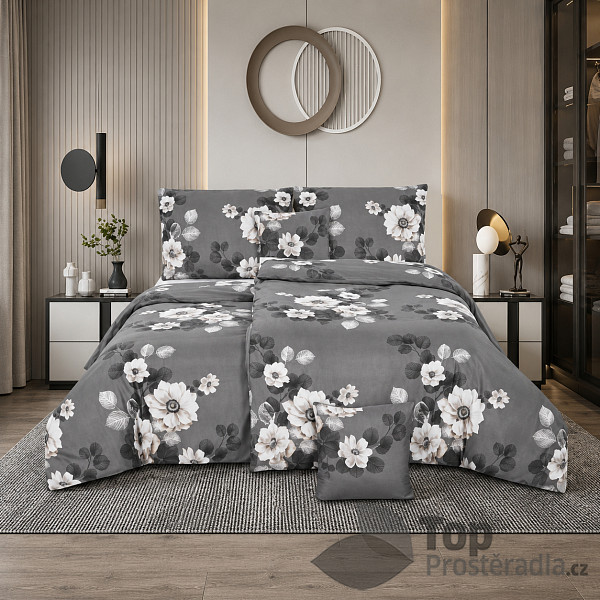 Šestidílné povlečení 140x200+70x90+40x40 Noční zahrada