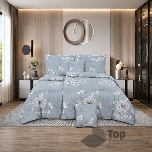 Šestidílné povlečení 140x200+70x90+40x40 Květy klidu