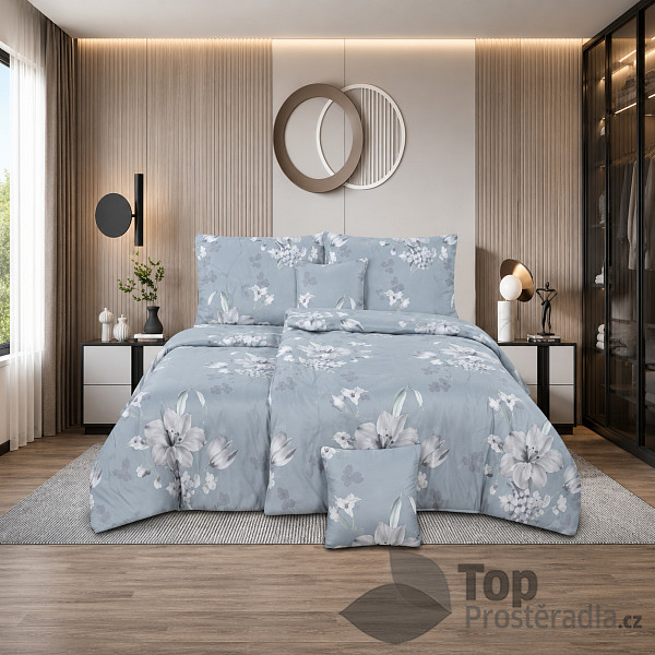 Šestidílné povlečení 140x200+70x90+40x40 Květy klidu