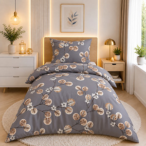 Bavlněné povlečení Deluxe 140x200+70x90 Zlatý podzim