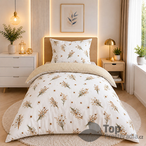 Bavlněné povlečení Deluxe 140x200+70x90 Daisy