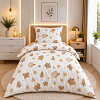 Bavlněné povlečení ROYAL 140x200+70x90 Perníčky