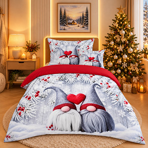 Třídílná sada 3D povlečení 140x200+70x90+45x45 Skřítci
