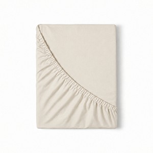 Jersey prostěradlo s lycrou DeLuxe 140x200 Krémové