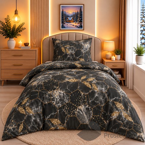 Mikroplyšové povlečení Premium 140x200+70x90 Quart šedý