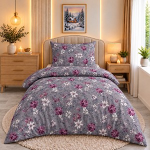 Mikroplyšové povlečení Premium 140x200+70x90 Zahrada