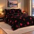 Francouzské mikroplyšové povlečení Premium 220x200+2x70x90 Srdce