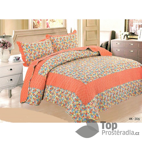 Přehoz na postel s povlaky na polštářky 230x250 + 2x50x70 Limoges