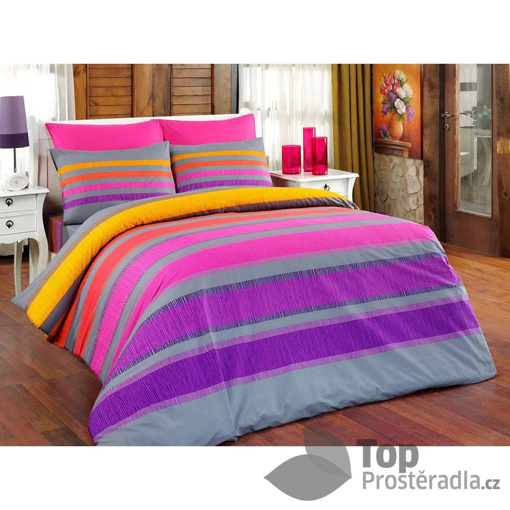 Top Bavlněné povlečení ELLE fialová 140x220+70x90