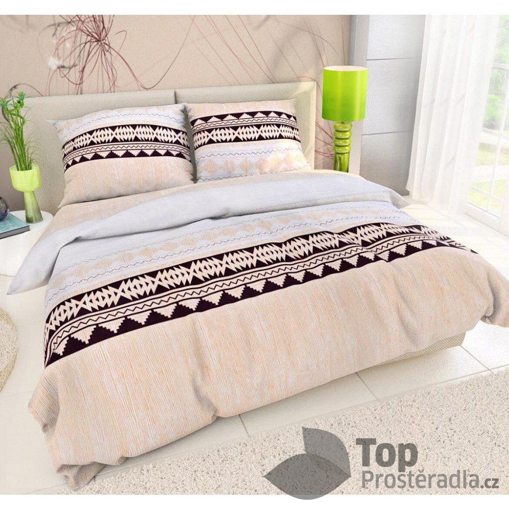 TOP Bavlněné povlečení DELUX ETHNO 140x200 70x90
