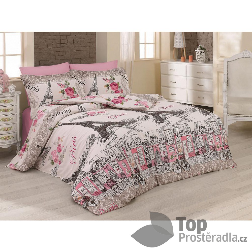 TOP Bavlněné povlečení DELUX FRANCE 140x220 70x90
