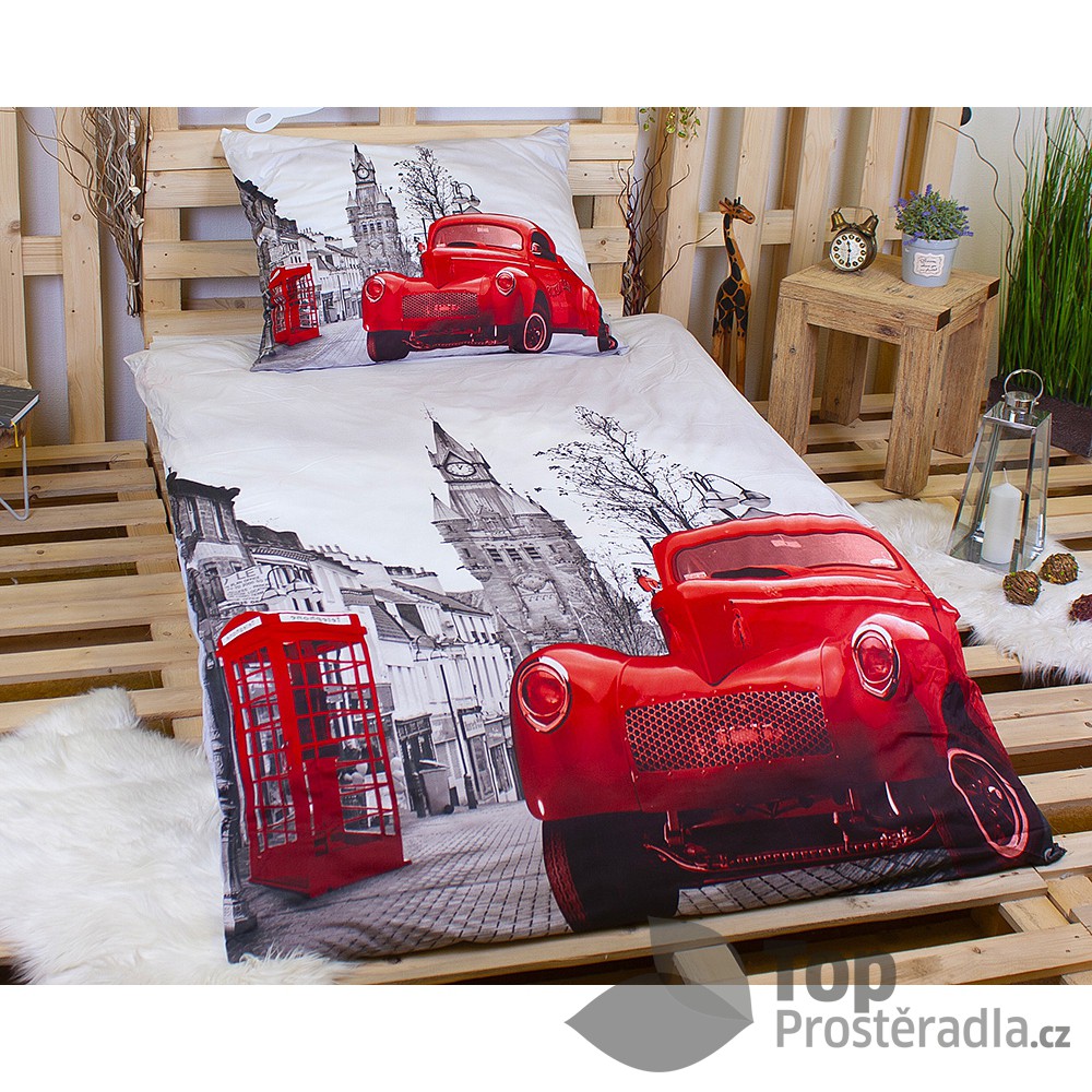 3D povlečení 140x200 + 70x90 - Londýn