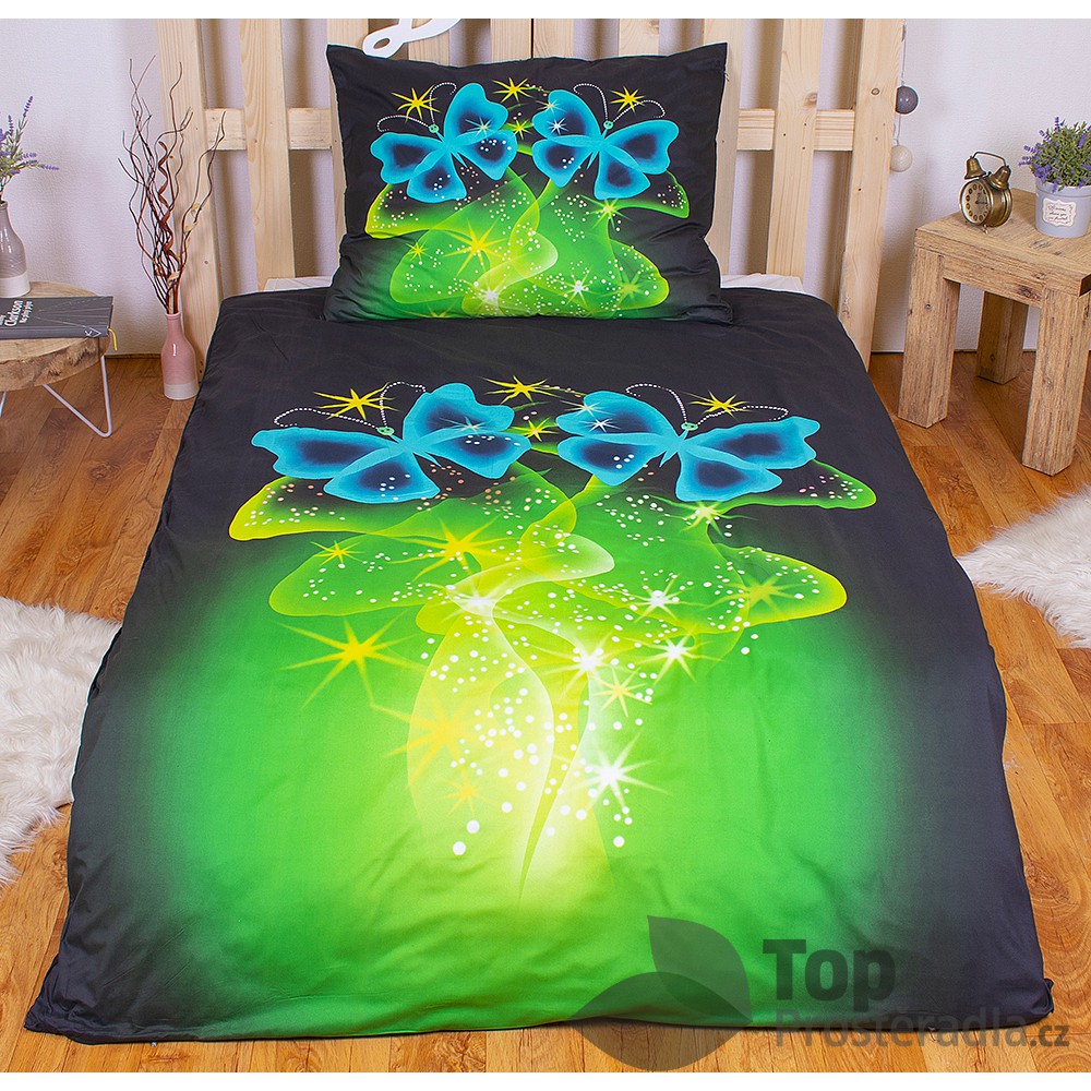 TP 3D povlečení 140x200 + 70x90 - Kouzelní motýlci