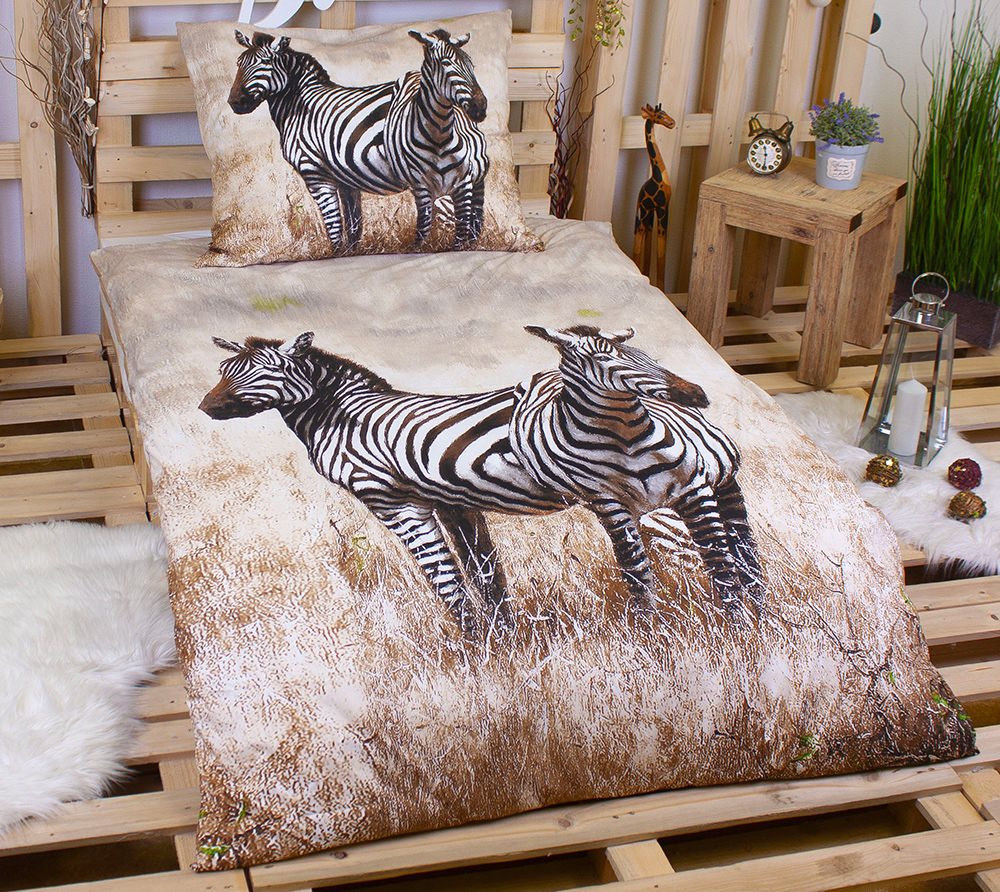 TP 3D povlečení 140x200 + 70x90 - Zebry