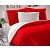 Saténové francouzské povlečení LUXURY COLLECTION 220x200+2x70x90cm červené / bílé