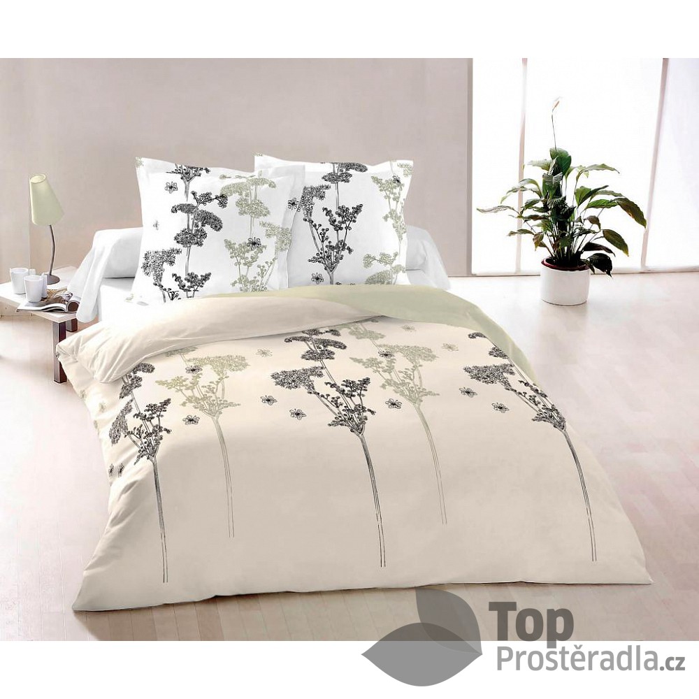 TOP Saténové francouzské povlečení LUXURY COLLECTION 220x200+2x70x90cm Joana
