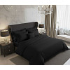 Saténové povlečení LUXURY COLLECTION 140x200+70x90cm černé