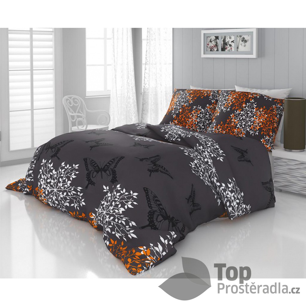 TOP Saténové povlečení LUXURY COLLECTION 140x200+70x90cm Verdure