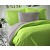 Saténové francouzské povlečení LUXURY COLLECTION 220x200+2x70x90cm světle šedé / světle zelené