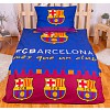 Bavlněné povlečení FC BARCELONA modrá/vínová 140x200+70x90
