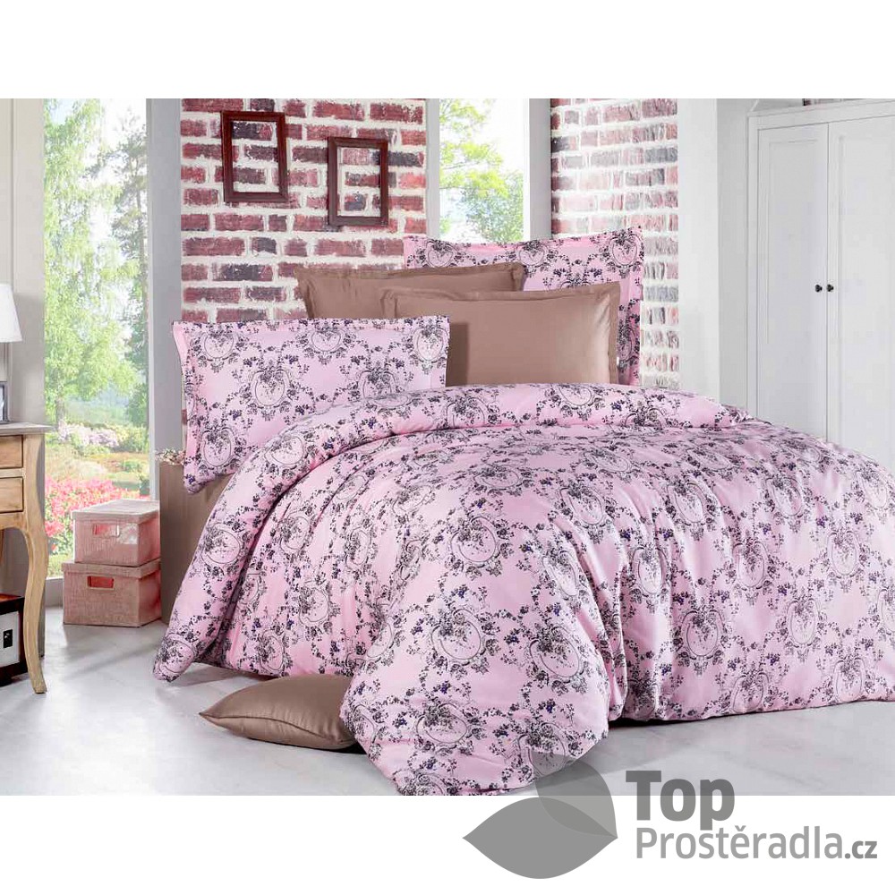 TOP Saténové povlečení BAROKO 220x200 +2x70x90