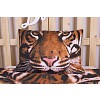3D povlečení bavlna 140x200+70x90 Tygr