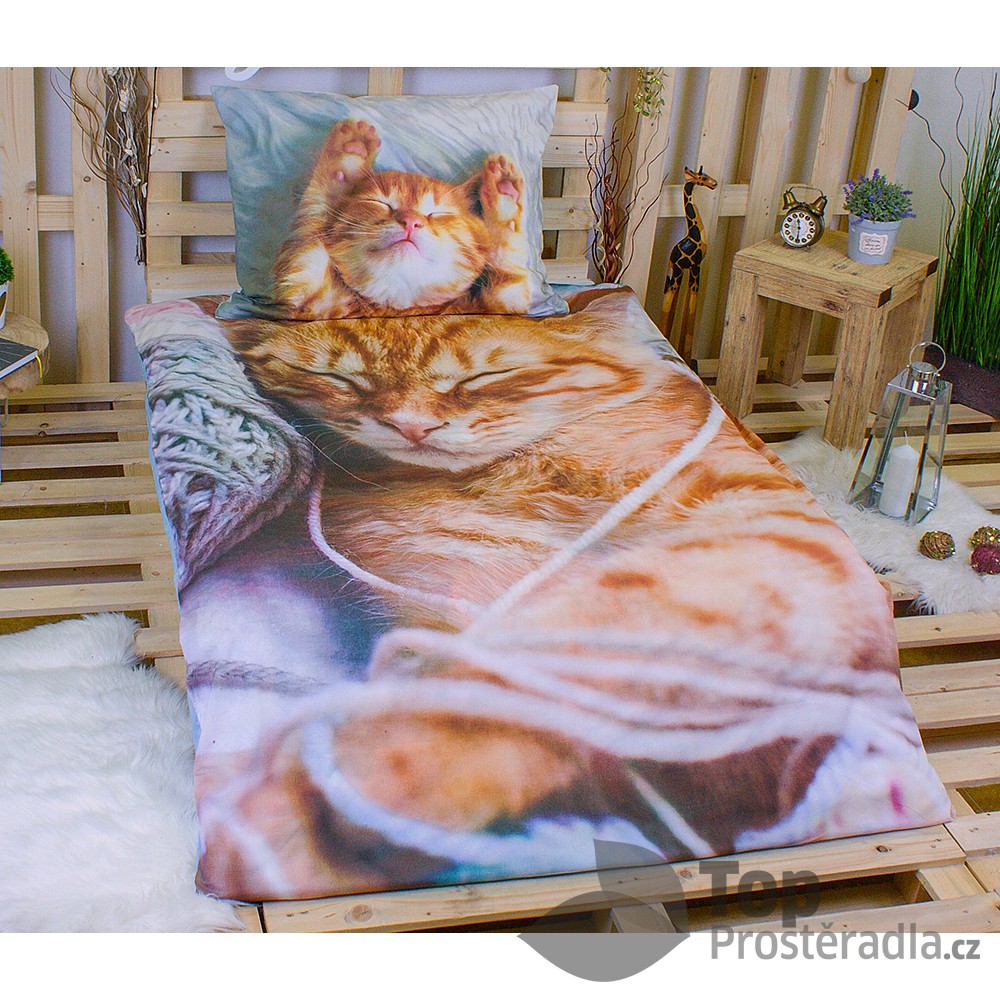 Jerry Fabrics 3D povlečení bavlna 140x200 70x90 Mourek