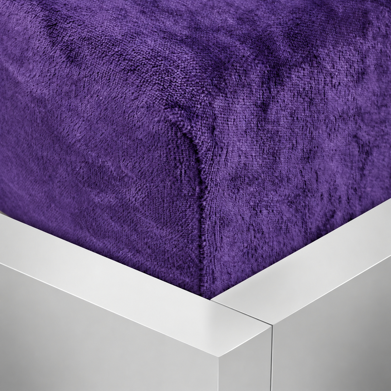 TP Mikroplyšové prostěradlo 90x200 Elegance - Tmavě fialová