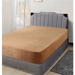 Mikroflanel prostěradlo 90x200 Elegance - Karamelová