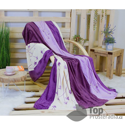Deka jemné mikrovlákno 150x200 Violet vanilla