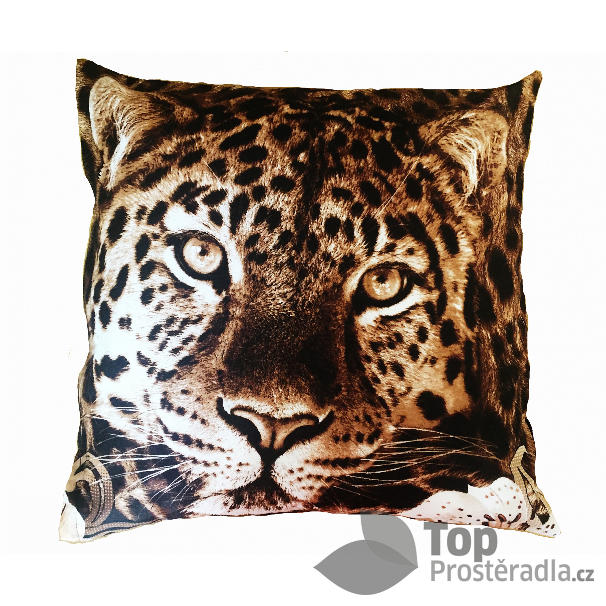 TOP Povlak na polštářek Leopard 3D 50x50
